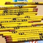 matite gialle con logo WordPress