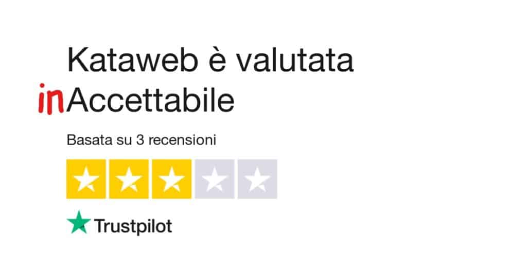 valutazione trustpilot modificata "IN accettabile"