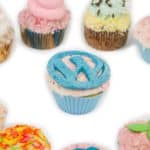 cupcake con logo WordPress