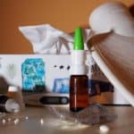 medicine, fazzolettini, borsa acqua calda
