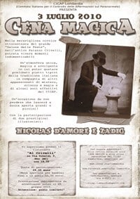 locandina della serata