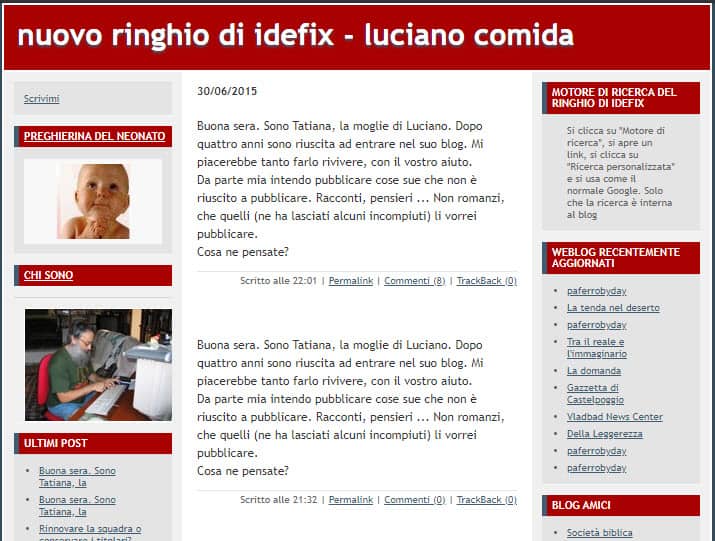 home page del blog Il Ringhio di Idefix