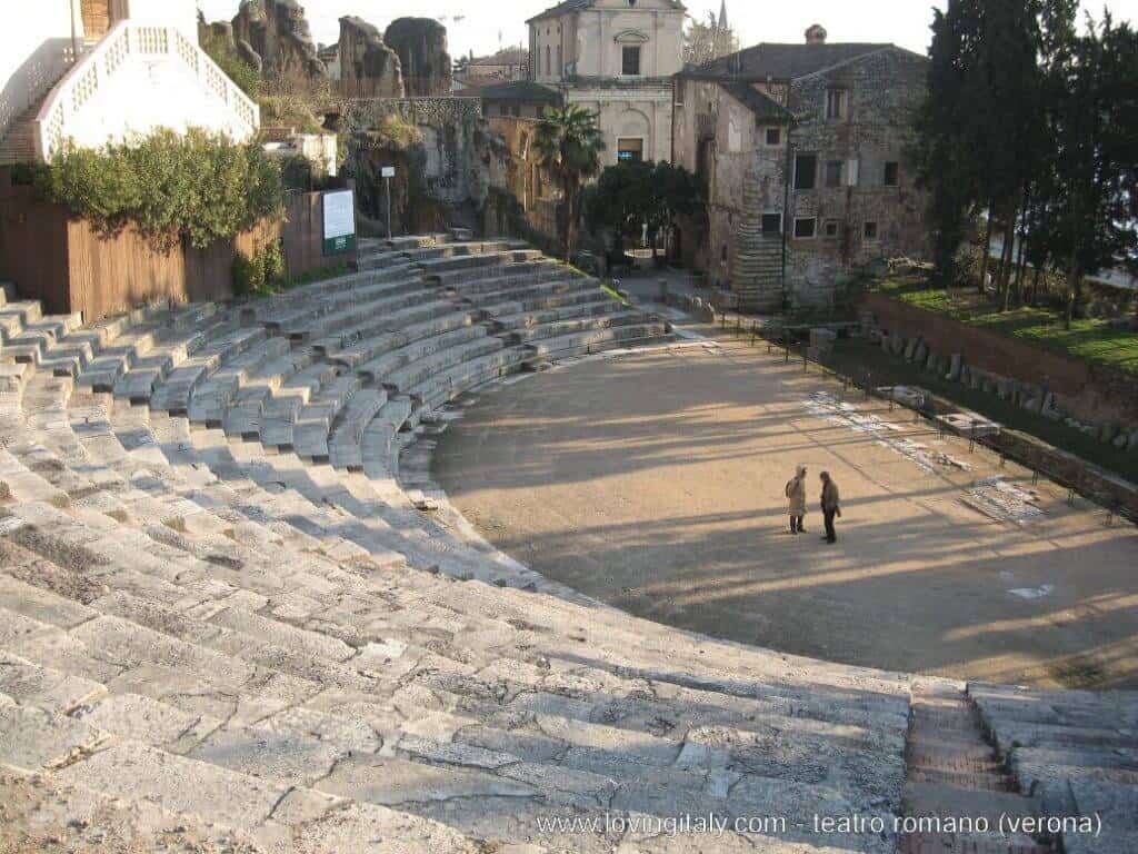 veduta del Teatro Romano di Verona