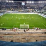 Chievo-Napoli al fischio d'inizio - dalla curva ospiti