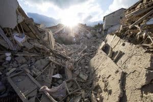Amatrice, 24 agosto 2016 (ANSA/ MASSIMO PERCOSSI)