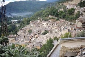 Pescara del Tronto, 24 agosto 2016 (ANSA/ Cristiano Chiodi)