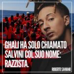 Ghali, un barcone di migranti e la citazione di Saviano